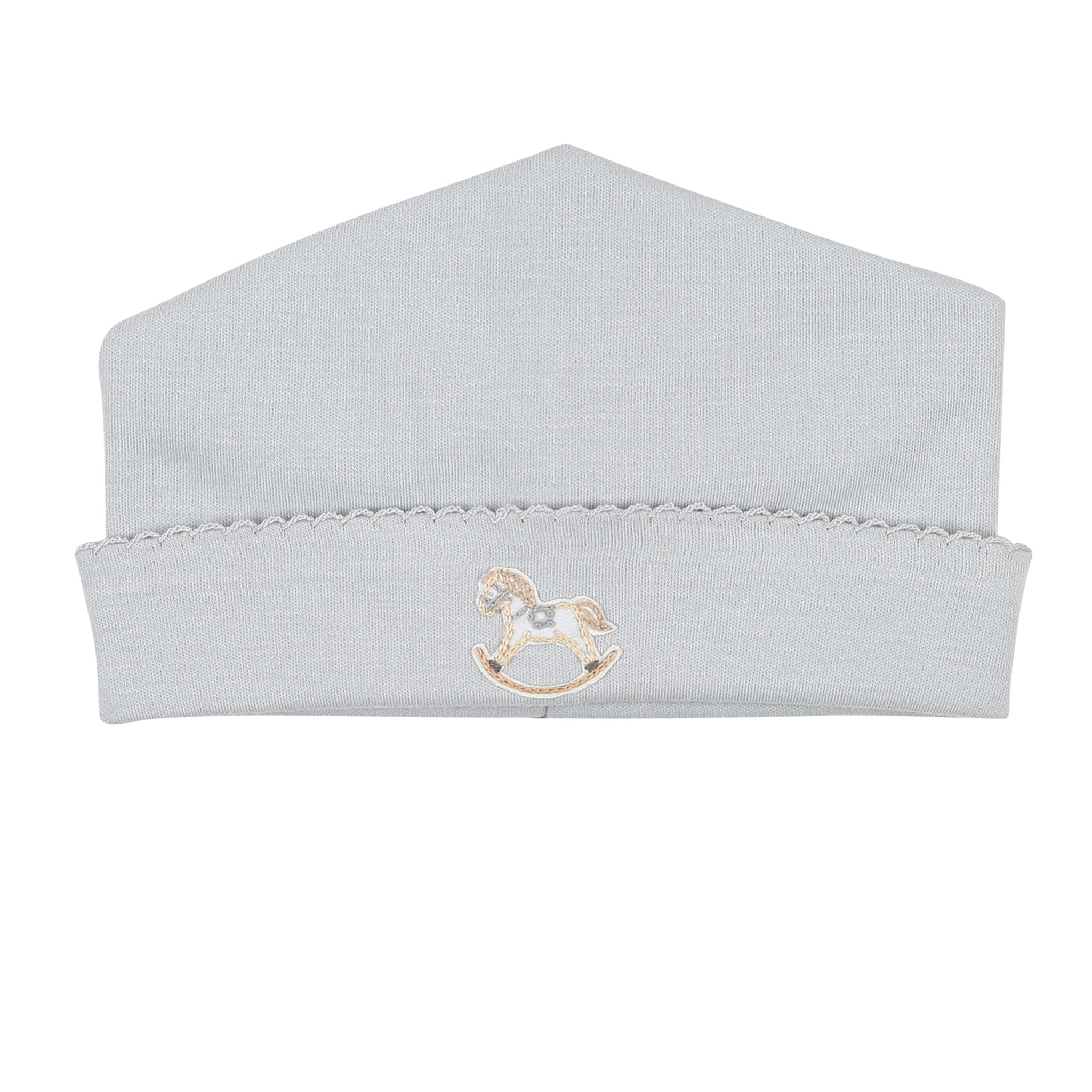 Hobby Horse Embroidered Hat - Silver - Magnolia BabyHat