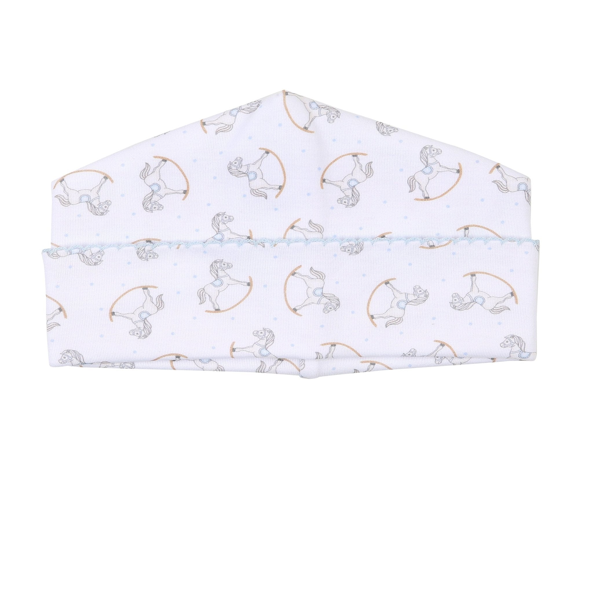 Hobby Horse Print Hat - Blue - Magnolia BabyHat