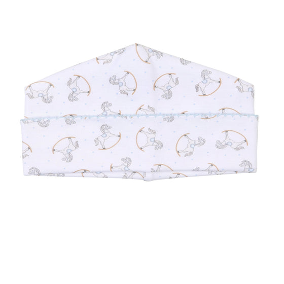 Hobby Horse Print Hat - Blue - Magnolia BabyHat