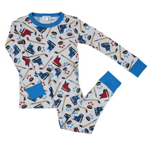  Hockey Fever Long Pajamas - Magnolia BabyLong Pajamas