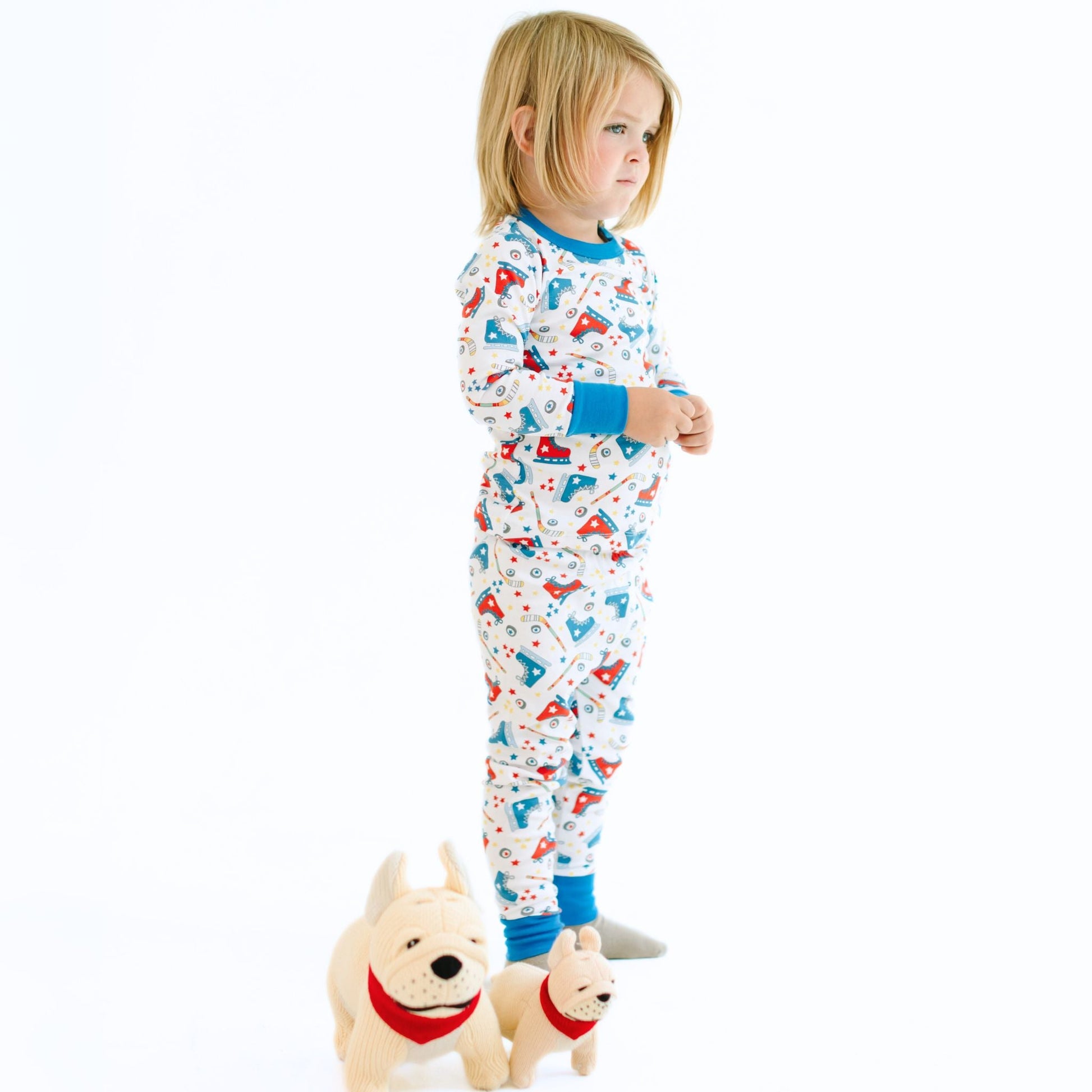 Hockey Star Long Pajamas - Magnolia BabyLong Pajamas