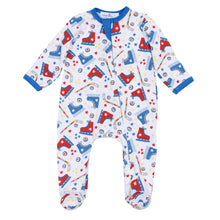  Hockey Star Zip Footie - Magnolia BabyFootie