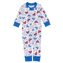  Hockey Star Zip Pajamas - Magnolia BabyZipper Pajamas