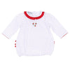 Holiday Annalise's Classics Embroidered Ruffle Bubble - Magnolia BabyBubble