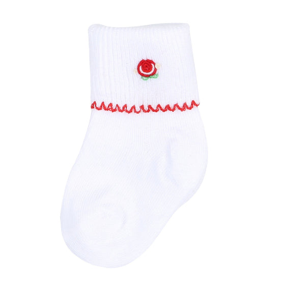 Holiday Annalise's Classics Embroidered Socks - Magnolia BabySocks