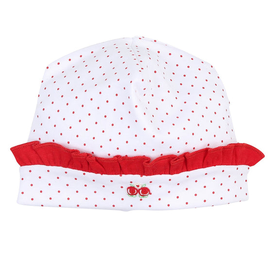 Holiday Annalise's Embroidered Ruffle Hat - Magnolia BabyHat