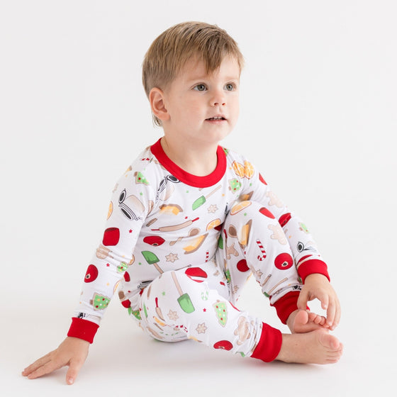 Holiday Baking Big Kid Long Pajamas - Magnolia BabyLong Pajamas