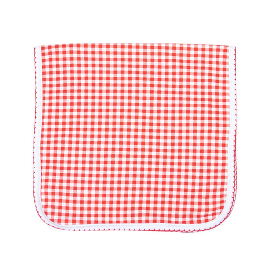 Holiday Minichecks Burp Cloth - Magnolia BabyBurp Cloth