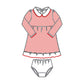 Holiday Minichecks Collared Long Sleeve Dress - Magnolia BabyDress