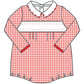 Holiday Minichecks Smocked Long Sleeve Boy Bubble - Magnolia BabyBubble