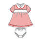 Holiday Minichecks Smocked Short Sleeve Dress - Magnolia BabyDress