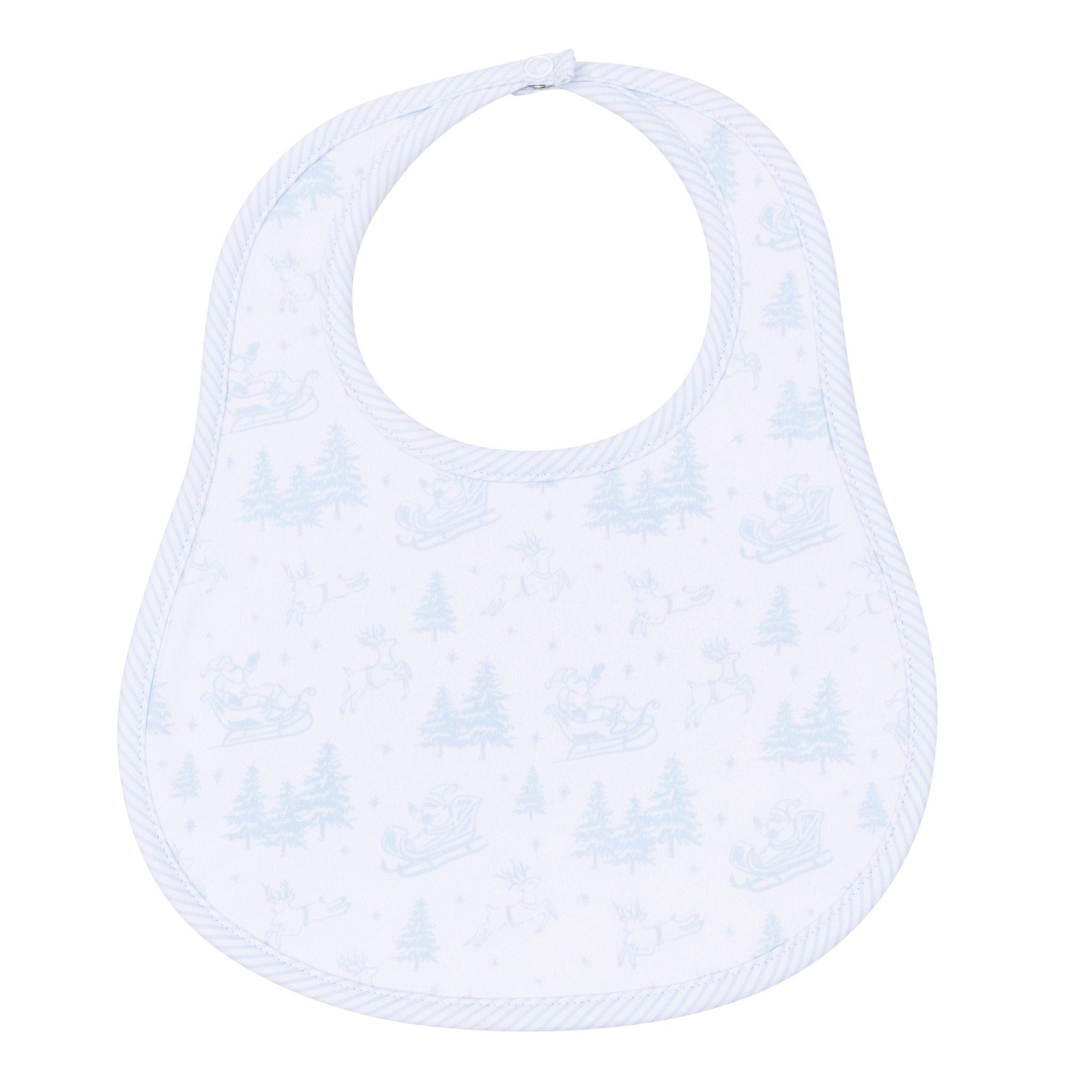 Magnolia Baby_Holiday Toile Bib - Light Blue_1