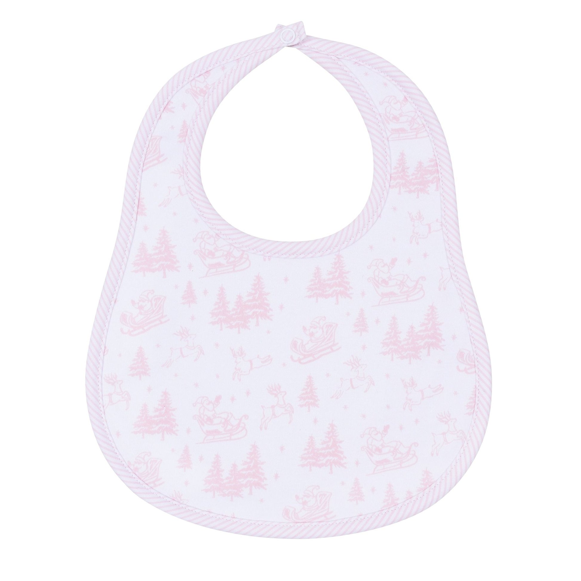 Magnolia Baby_Holiday Toile Bib - Pink_1