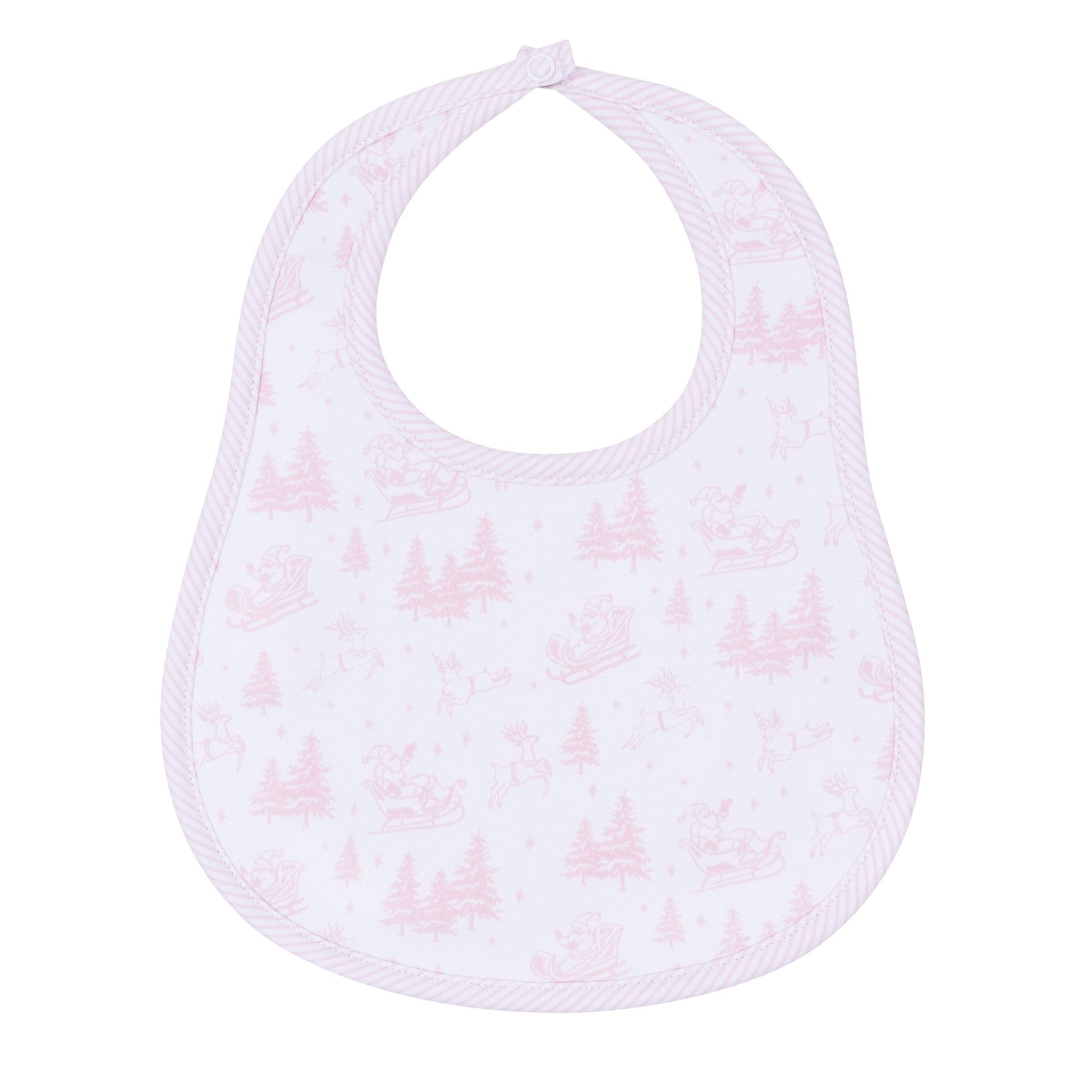 Magnolia Baby_Holiday Toile Bib - Pink_1