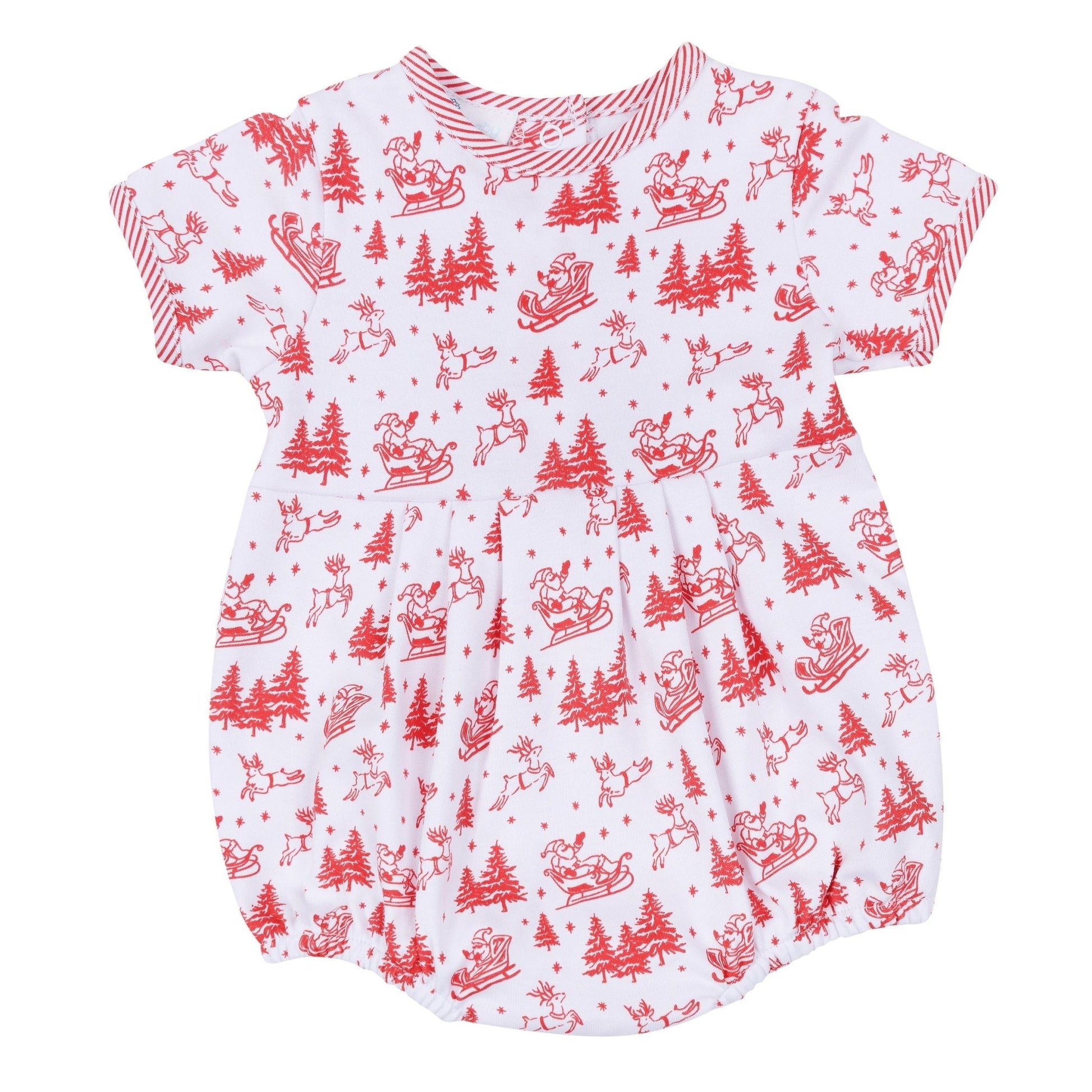 Magnolia Baby_Holiday Toile Boy Bubble - Red_2