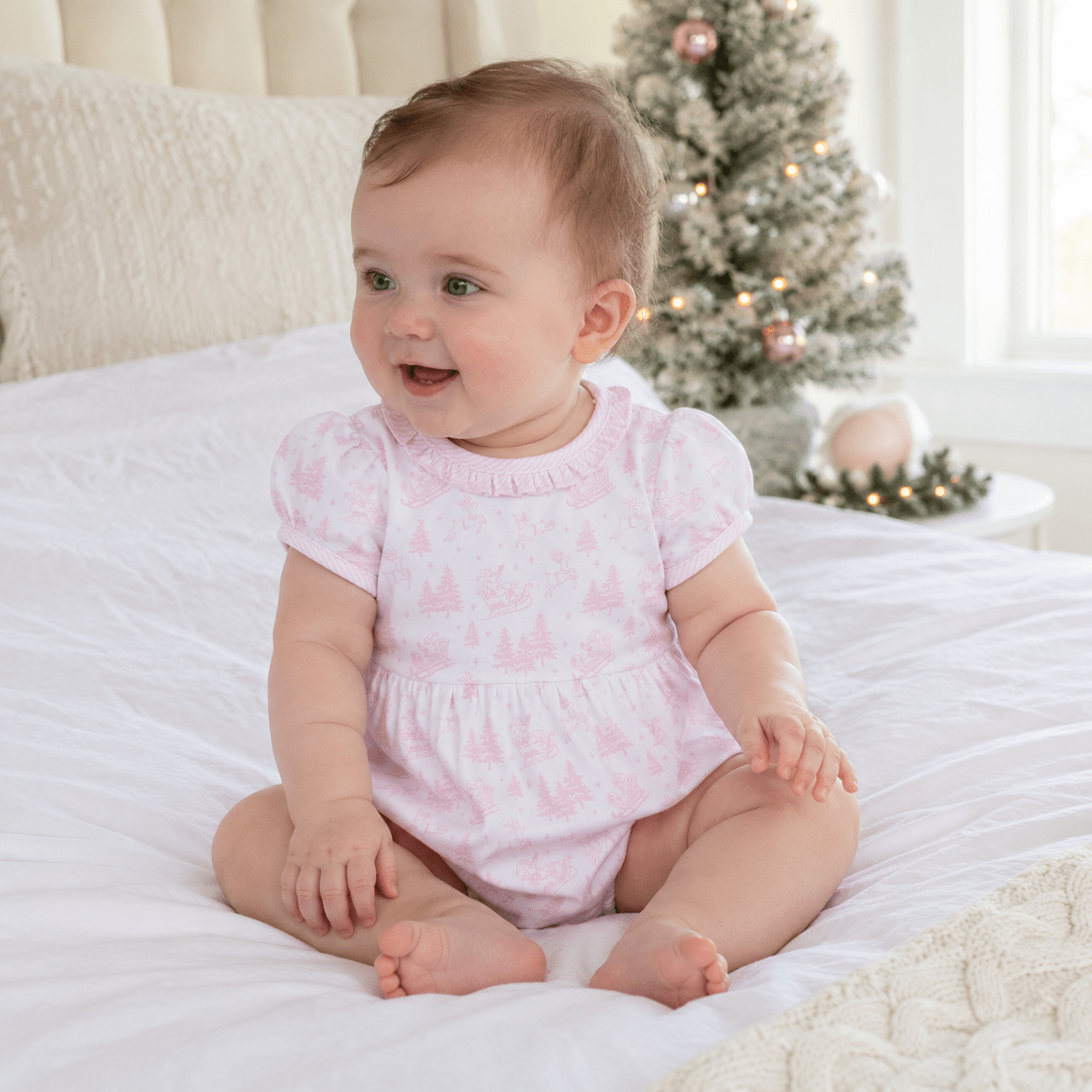 Magnolia Baby_Holiday Toile Bubble - Pink_1