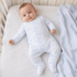 Magnolia Baby_Holiday Toile Footie - Light Blue_1