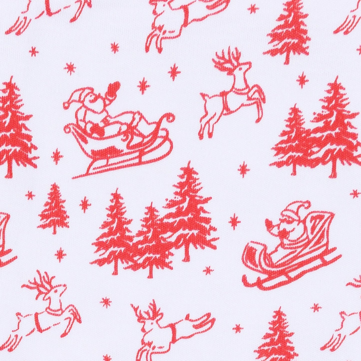 Magnolia Baby_Holiday Toile Footie - Red_3
