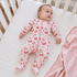 Magnolia Baby_Holiday Toile Footie - Red_1