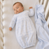 Magnolia Baby_Holiday Toile Gathered Gown - Light Blue_1