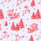 Magnolia Baby_Holiday Toile Gathered Gown - Red_2