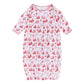 Magnolia Baby_Holiday Toile Gathered Gown - Red_1