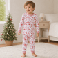 Magnolia Baby_Holiday Toile Long Pajamas - Red_2