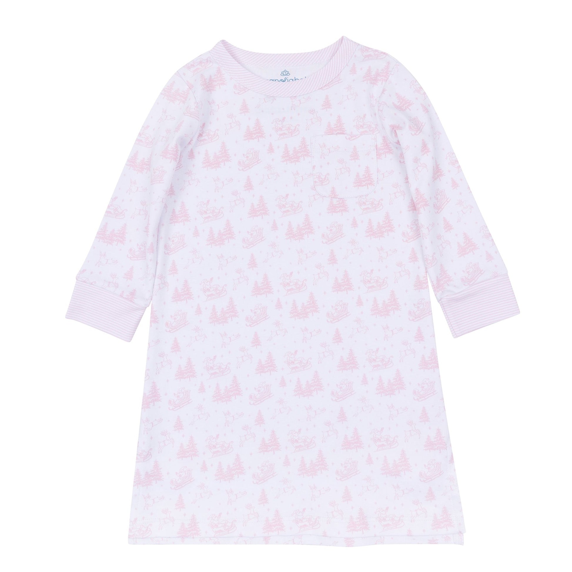 Magnolia Baby_Holiday Toile Nightdress - Pink_1