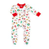 Holly Jolly Cookies Zipper Footie - Magnolia BabyFootie