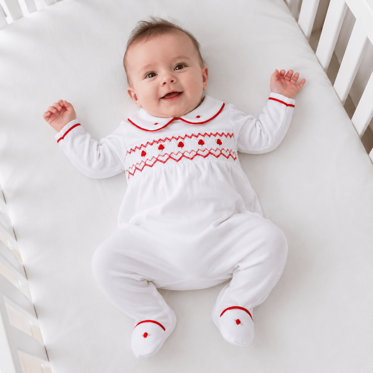 Magnolia Baby_Holly Smocked Footie_1