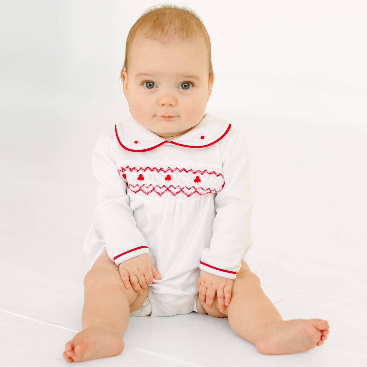 Magnolia Baby_Holly Smocked Girl Long Sleeve Bubble_2