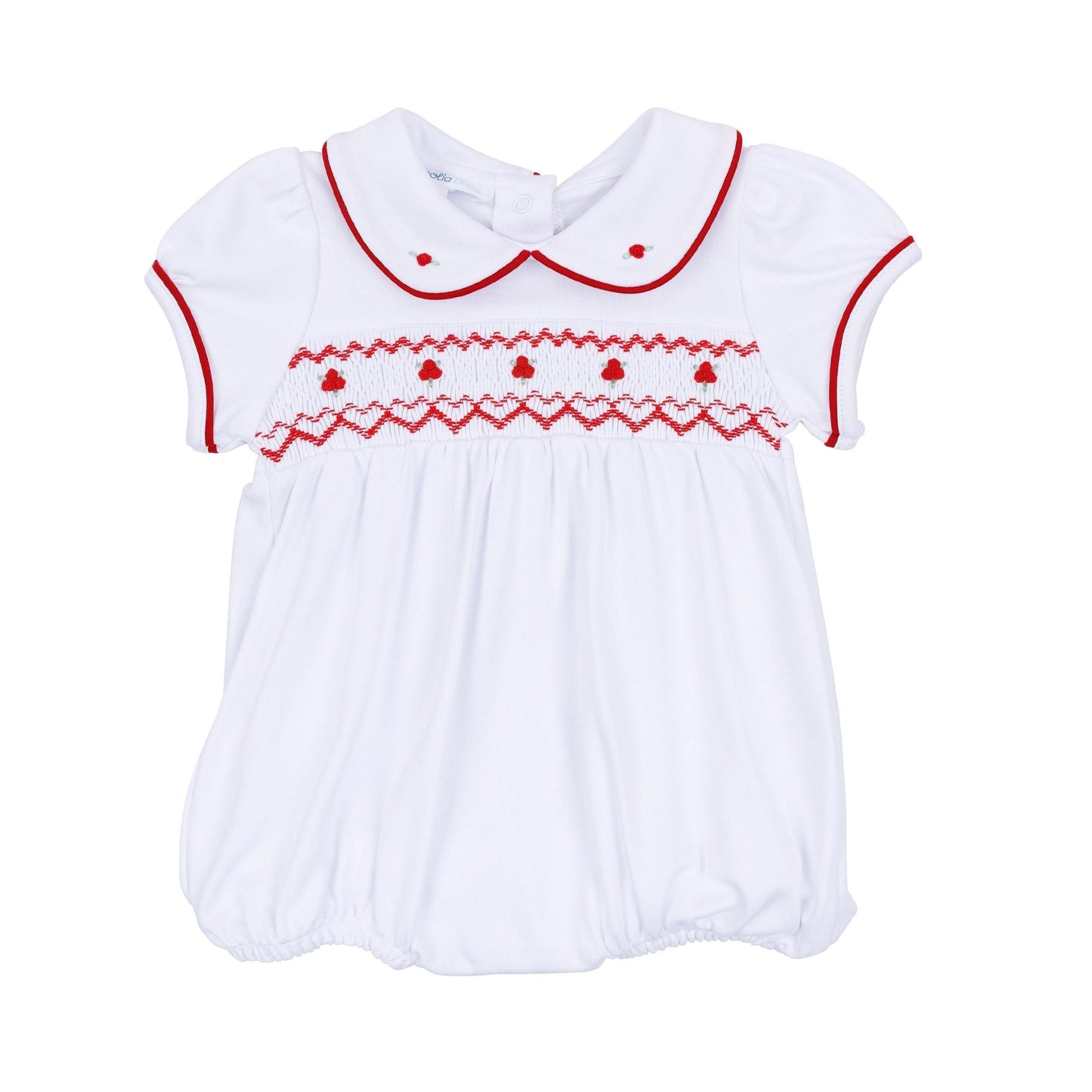 Magnolia Baby_Holly Smocked Short Sleeve Girl Bubble_2