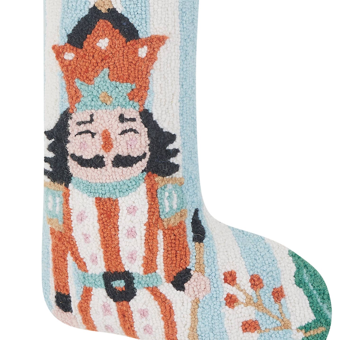 Holly Stripe Nutcracker Stocking - Magnolia BabyStocking