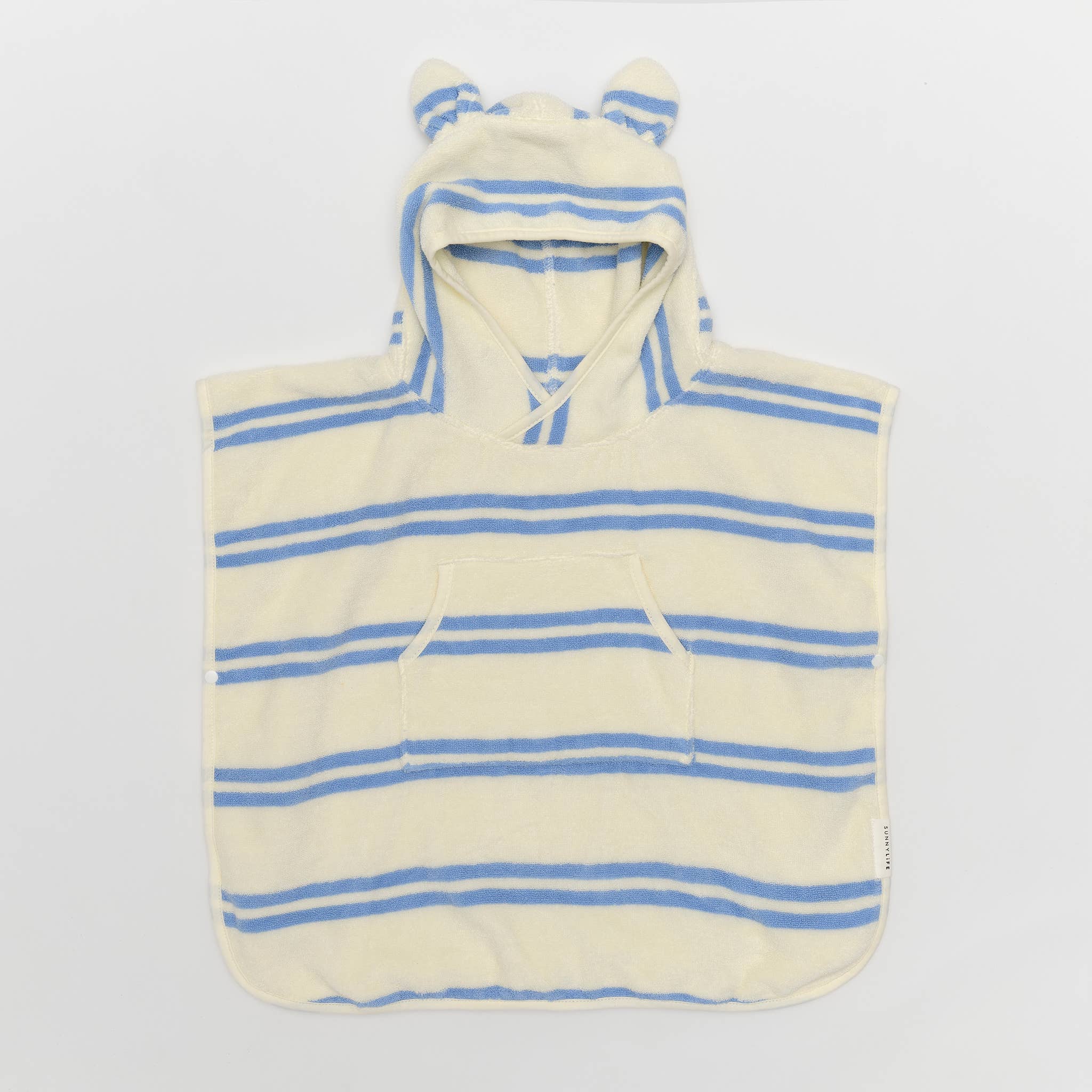 Hooded Beach Towel - Sammy the Seagull - Blue Stripe - Magnolia BabyBeach Towel
