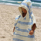 Hooded Beach Towel - Sammy the Seagull - Blue Stripe - Magnolia BabyBeach Towel