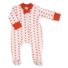  Hook 'Em! Printed Zip Footie - Magnolia BabyFootie