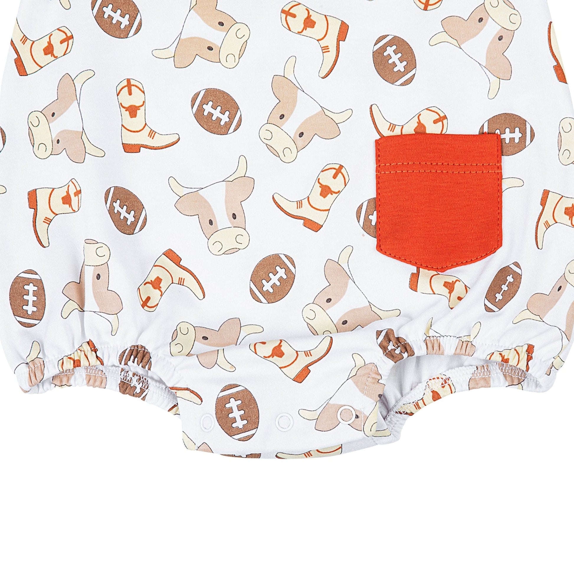 Hook Em' Short Sleeve Bubble - Magnolia BabyBubble