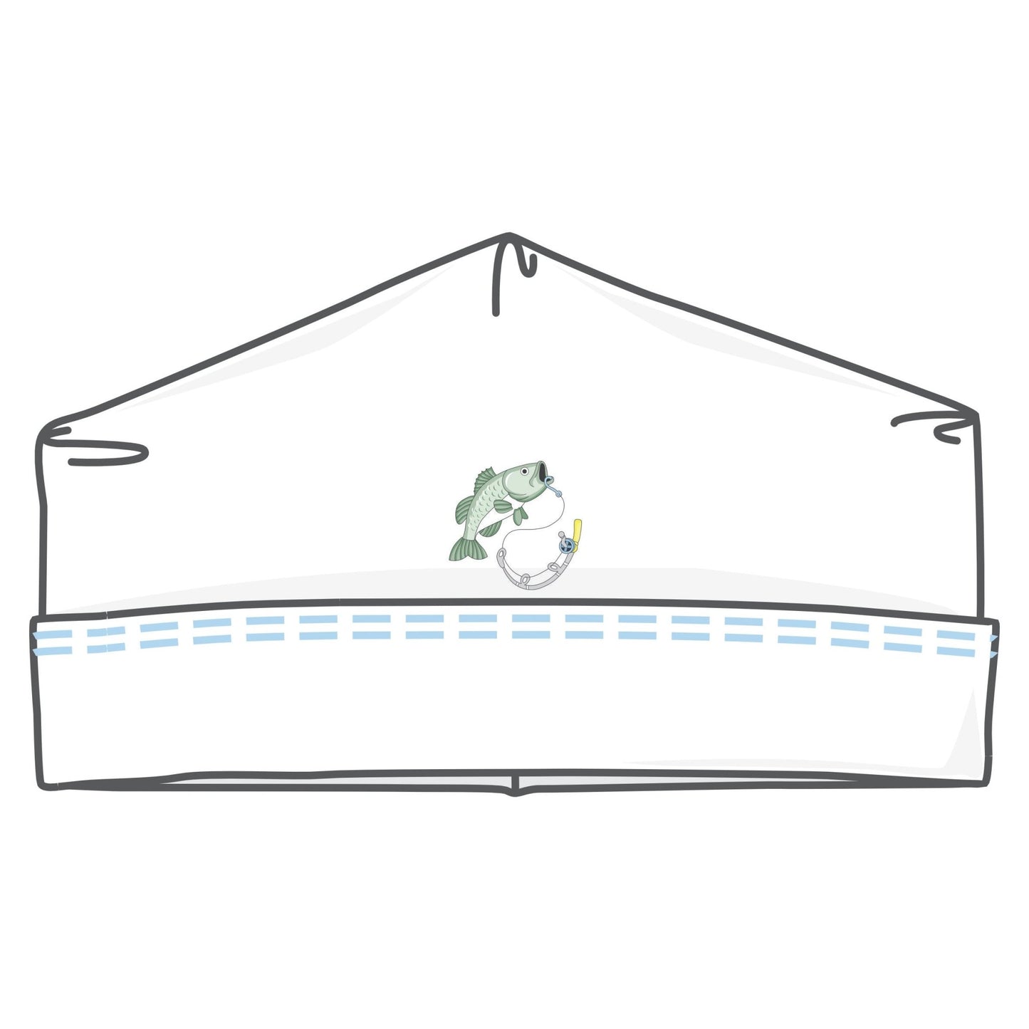Hook, Line and Sinker Embroidered Hat - Magnolia BabyHat