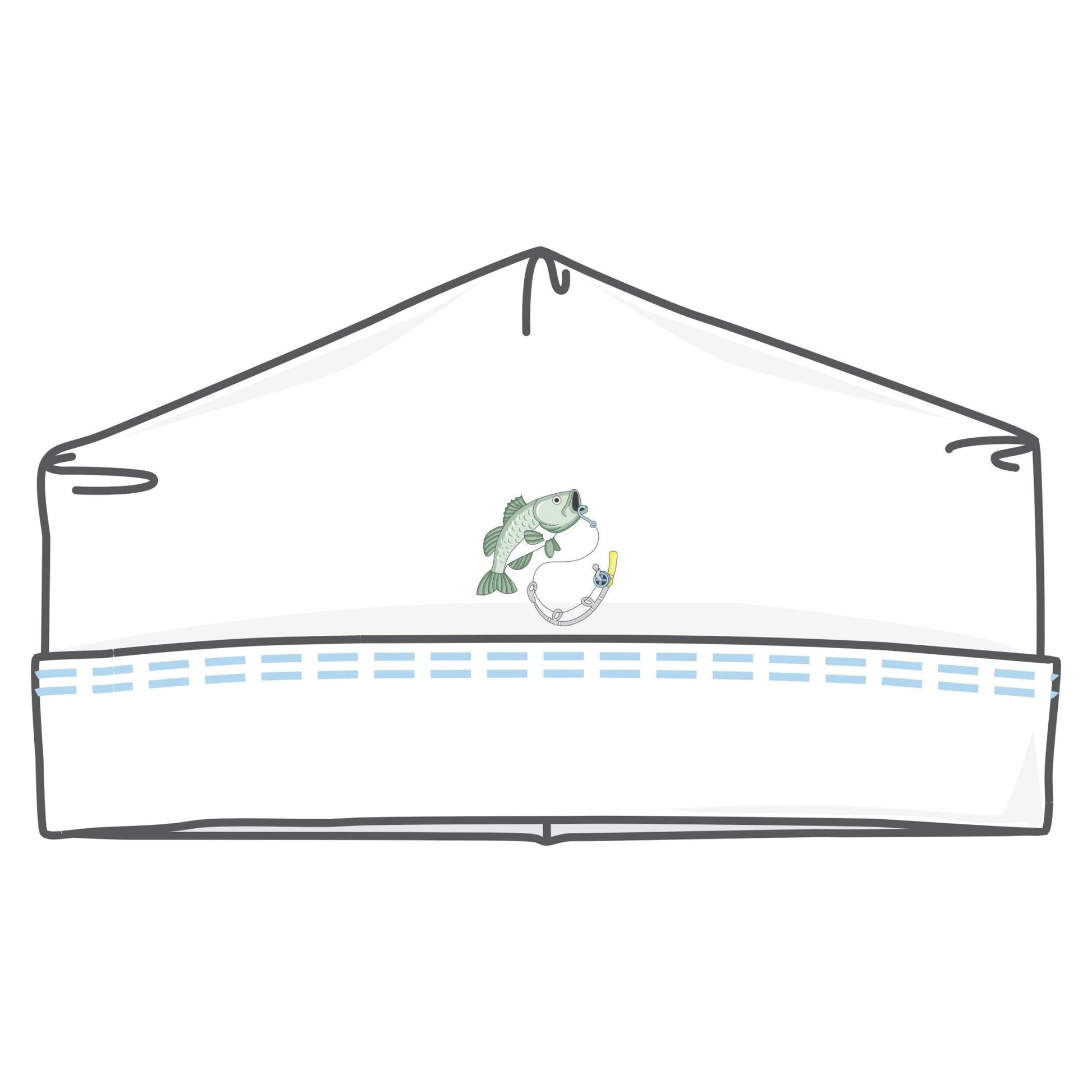 Hook, Line and Sinker Embroidered Hat - Magnolia BabyHat