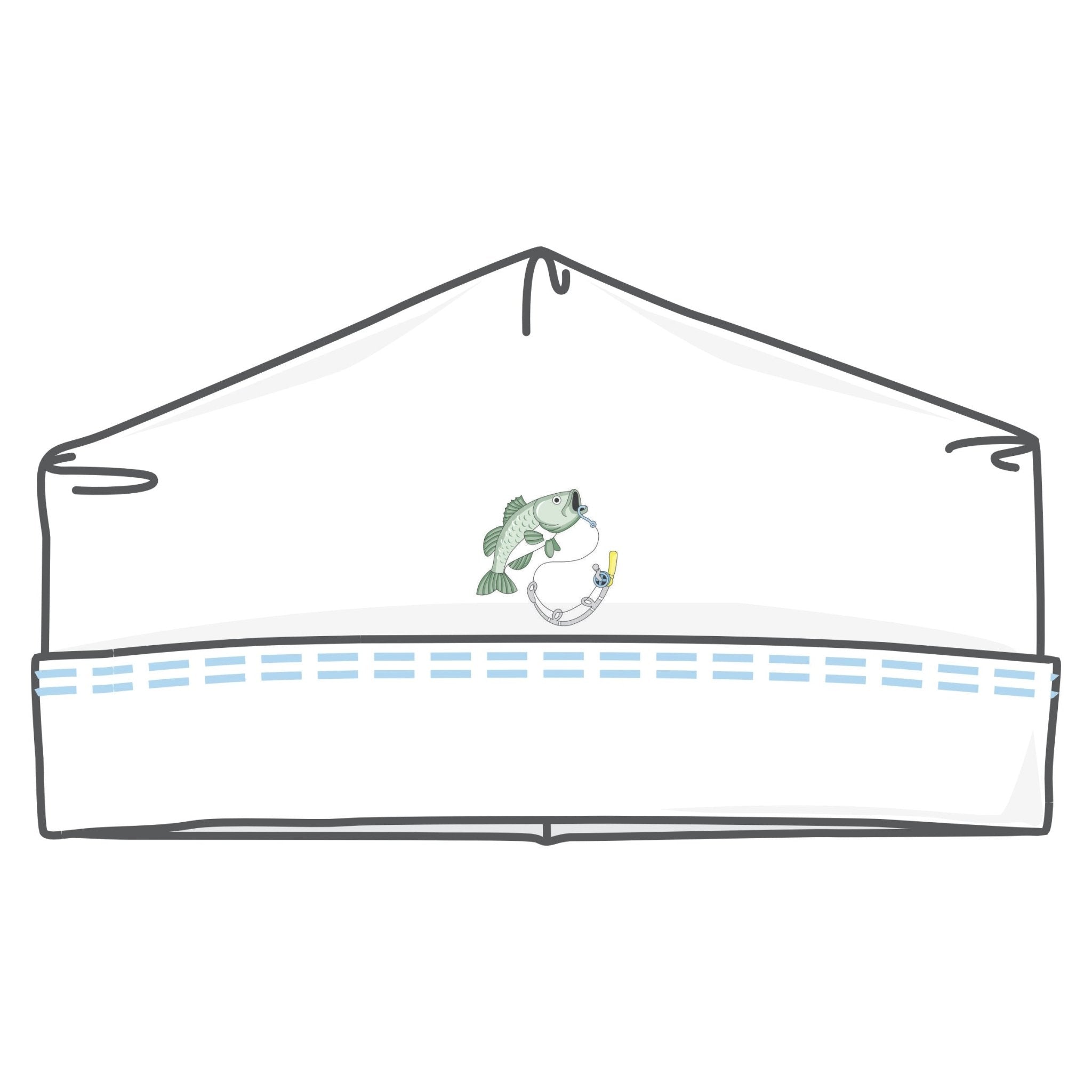 Hook, Line and Sinker Embroidered Hat - Magnolia BabyHat