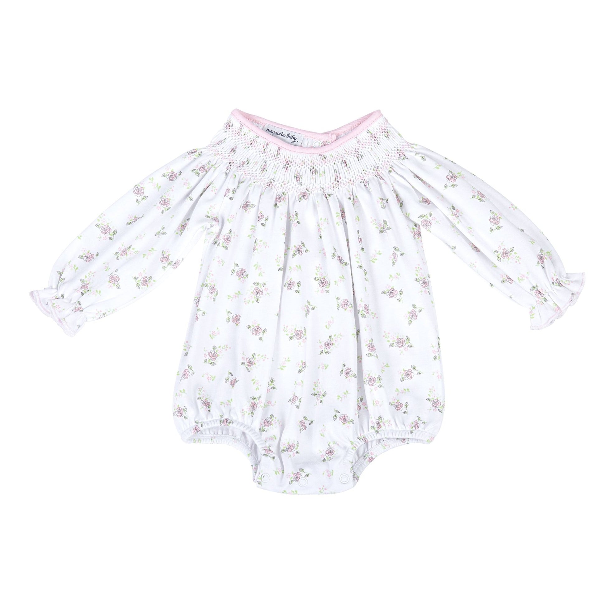 Hope's Rose Bishop Long Sleeve Bubble - Magnolia BabyBubble