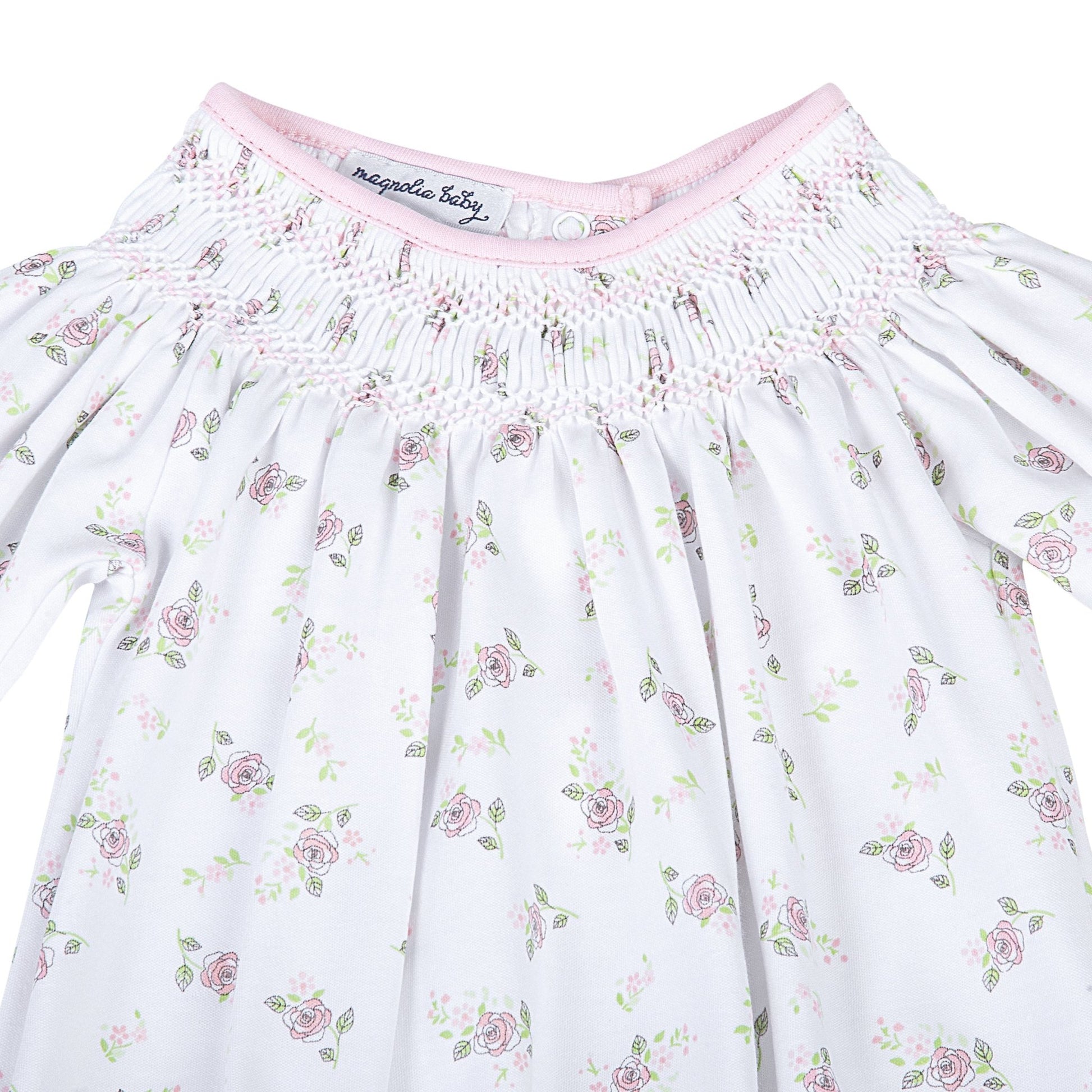 Hope's Rose Bishop Long Sleeve Bubble - Magnolia BabyBubble