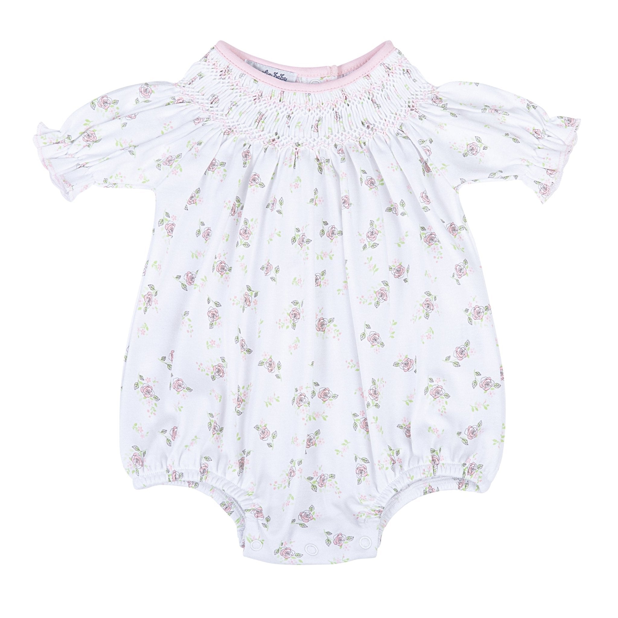 Hope's Rose Bishop Short Sleeve Bubble - Magnolia BabyBubble