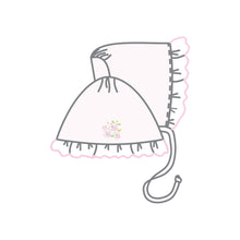  Hope's Rose Embroidered Bonnet - Magnolia BabyHat