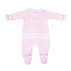 Hope's Rose Embroidered Ruffle Footie - Magnolia BabyFootie