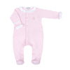 Hope's Rose Embroidered Ruffle Footie - Magnolia BabyFootie