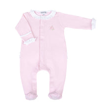  Hope's Rose Embroidered Ruffle Footie - Magnolia BabyFootie