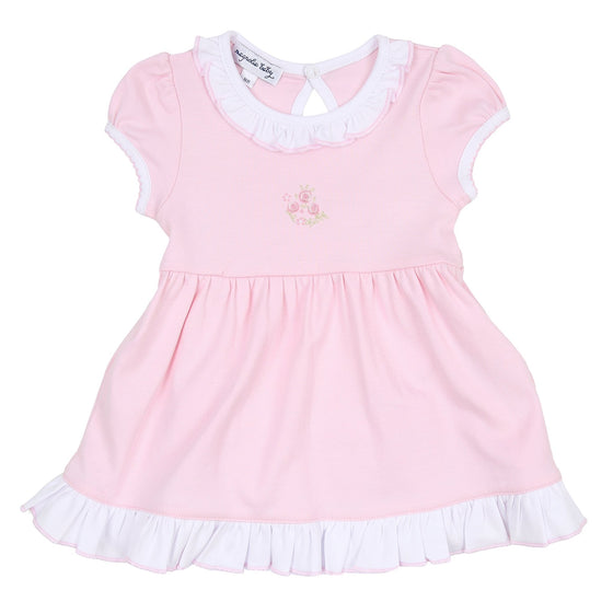 Hope's Rose Embroidered Short Sleeve Dress - Magnolia BabyDress