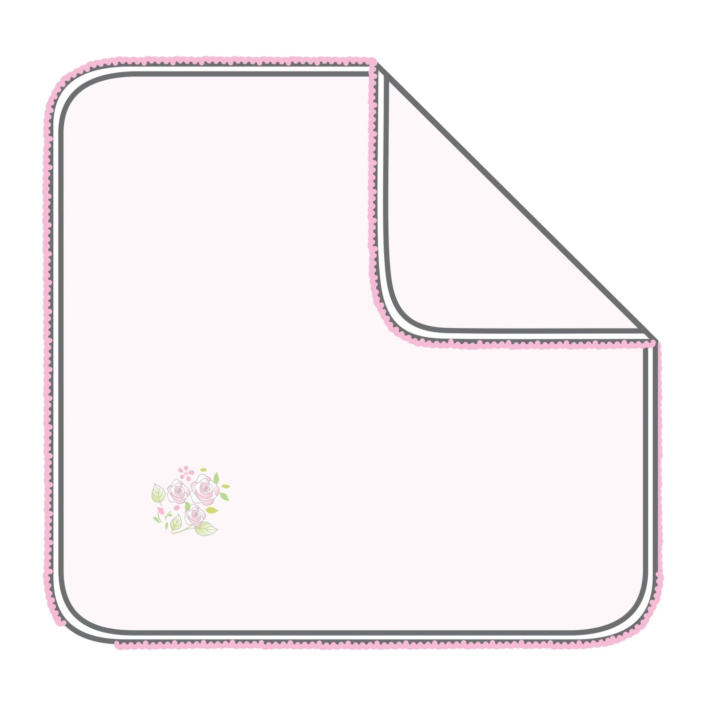 Hope's Rose Fall 24 Embroidered Receiving Blanket - Magnolia BabyReceiving Blanket