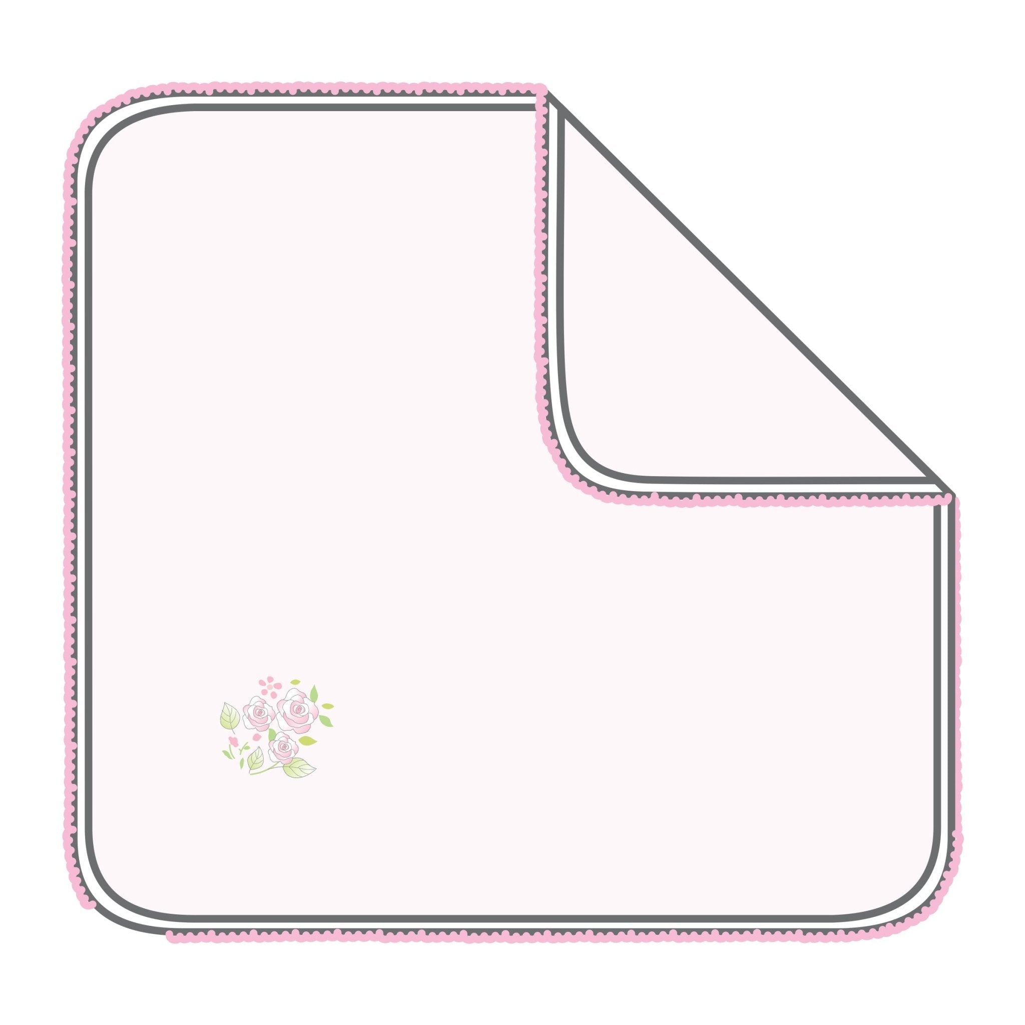 Hope's Rose Fall 24 Embroidered Receiving Blanket - Magnolia BabyReceiving Blanket